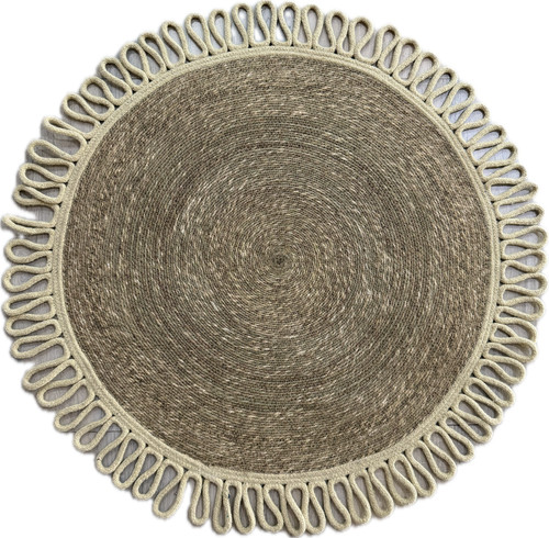 Tapis rond tissé main - tapis,
