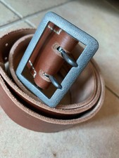 WW2 WK2 ceinturon Officier allemand LW repro pour reconstitution - Marron 120CM