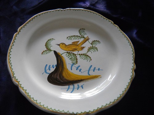 Assiette faience decor -  assiette ,