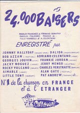 DALIDA Partition rare "24.000