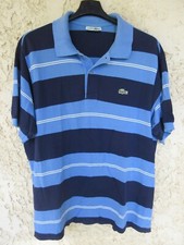 Polo LACOSTE Devanlay bleu marine made in France vintage coton manches courtes 5