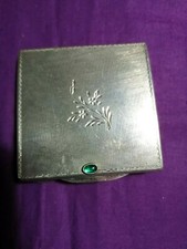 poudrier argent massif 900 art