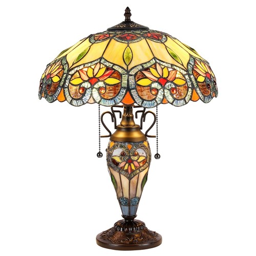 Tiffany style floral bulb - tiffany,