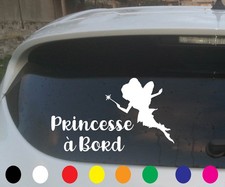 Sticker autocollant princesse à bord voiture Coloris et taille au choix