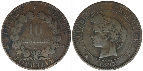 Centimes cérès 1895 - centimes,