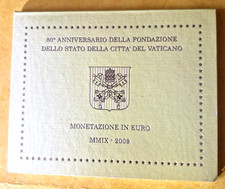 Coffret BU 8 pièces Vatican 2009 de 1 cnt à 2 euros BU Neuve ?? Benoît XVI