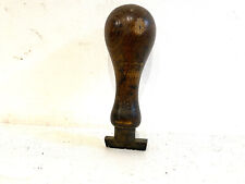 Ancien Tampon encreur manche bois "TELEPHONE"