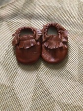 genuine leather baby moccasins