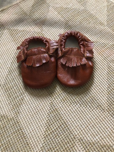 Genuine leather baby moccasins - genuine,