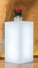 POT DE FLEURS LUMINEUX YOUCUBE 40X40 H80 AVEC LED OU AMPOULE JARDIN BALCON PATIO