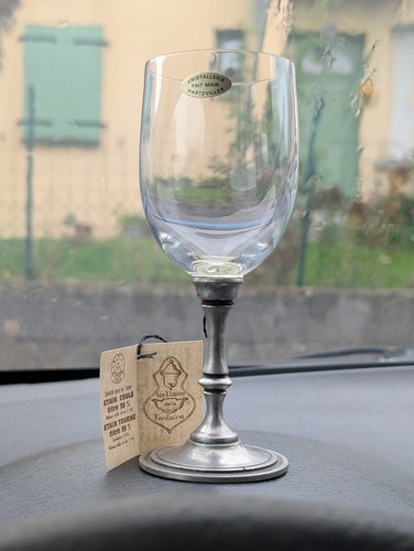 Superbe verre pied - superbe, en