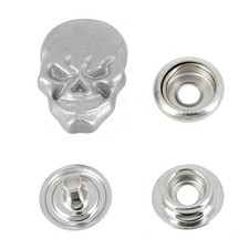 Bouton pression Tête de mort