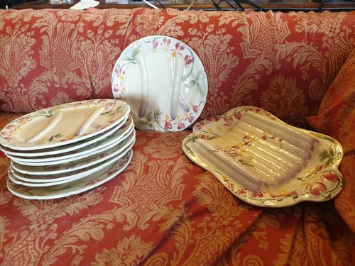 Art nouveau service asperges - a,