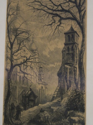 Gravure eau forte ancienne