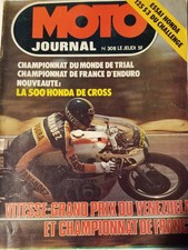 MOTO JOURNAL n°308 - 1977 - HONDA 500 CROSS  - HONDA 125 S3 CHALLENGE - TRIAL