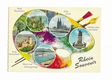 Postcard Rhein Germany Multi
