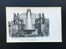 Carte Postale Ancienne 1907 ITALIE - ROME - ROMA - Colossi des Quirinale