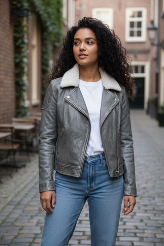 Femmes veste cuir - femmes,
