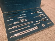 Coffret de compas Kern Aarau - Drafting Set - Etat neuf - As New - Complet