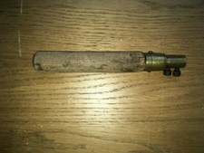 Vintage Brass & Wood Pad Saw Handle and blade hole saw jab saw Jabsaw