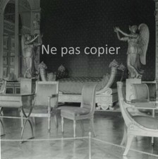 COMPIEGNE vers 1960 Château chambre de NAPOLEON OISE photo 14 x 14 cm