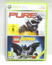 JEU CONSOLE XBOX 360 COMBO PURE / BATMAN BUNDLE COPY COMPLET AVEC NOTICE PAL FRA