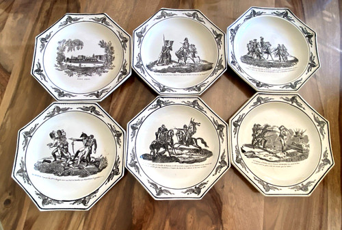 Assiettes octogonale - 6,