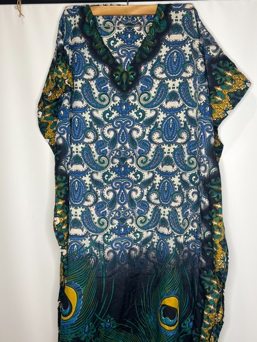 Indian peacock caftan kaftan - indian,