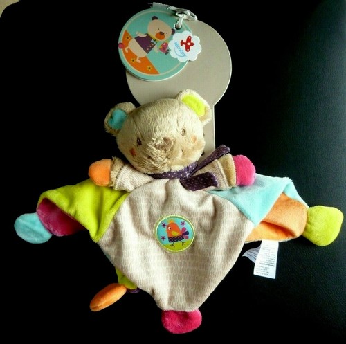 Doudou plat ours - ours, nicotoy