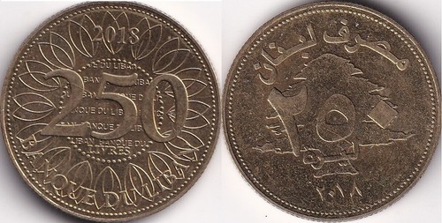 250 līrah livres - livres, 2018
