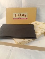 CHEVIGNON Porte Chéquier Cuir Marron Dans Son Coffret D'origine 