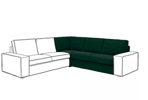 Housse ikea kivik pour section - kivik,