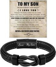 Bracelet Cuir Tressé Homme