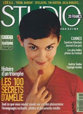 STUDIO MAGAZINE N°168 AMELIE POULAIN / CANNES / PORTFOLIO 76 ACTEURS FRANCAIS