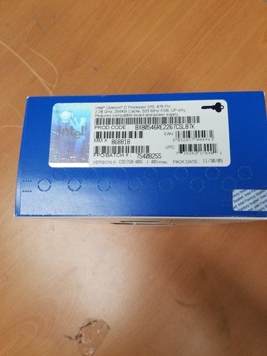 New sealed intel celeron - intel, d