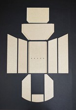 Habillage de foyer A pour poêles à cheminée Polar 6 de Oranier plaques kit