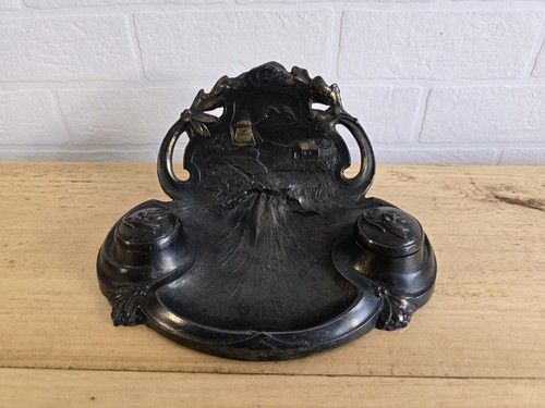 Ancien encrier double - ancien,