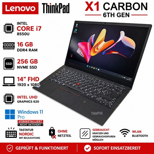 Lenovo thinkpad carbon 6th - thinkpad,
