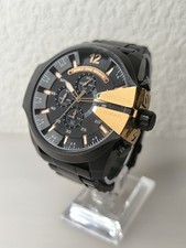 ✅? Montre Diesel Mega Chief Acier Noir et  Doré Rose Chronographe 51mm 