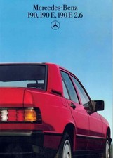 Catalogue Brochure Mercedes 190 / E / E 2.6 W201 08/1985 France