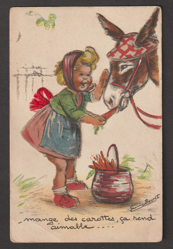 Carte postale germaine - postale,
