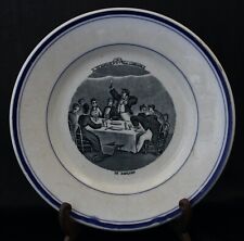 Assiette parlante porcelaine