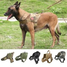 Harnais Laisse Chien Tactique Entrainement Militaire Dressage
