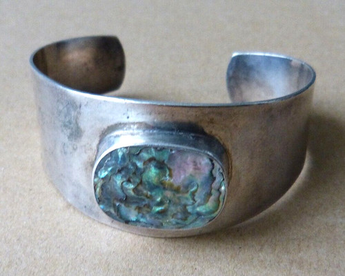 Bracelet ancien argent massif