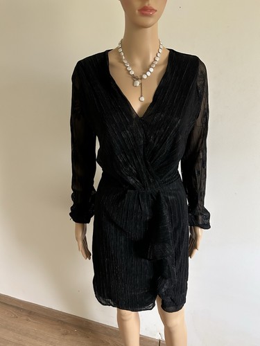 Robe noire brillante à - robe, et