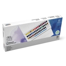 Winsor & Newton Cotman Studio Aquarelle Peinture Set 45 Demi Godet Couleurs