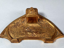 Encrier régule doré Art