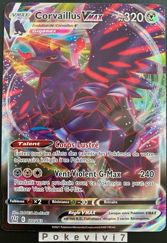 Carte pokemon corvaillus - pokemon,