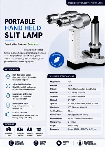 Lampe fente portative - lampe,
