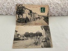 MEREVILLE, PRÈS DE NANCY (54). 2 CARTES POSTALES ANCIENNES. RARES. GROSSE COTE.